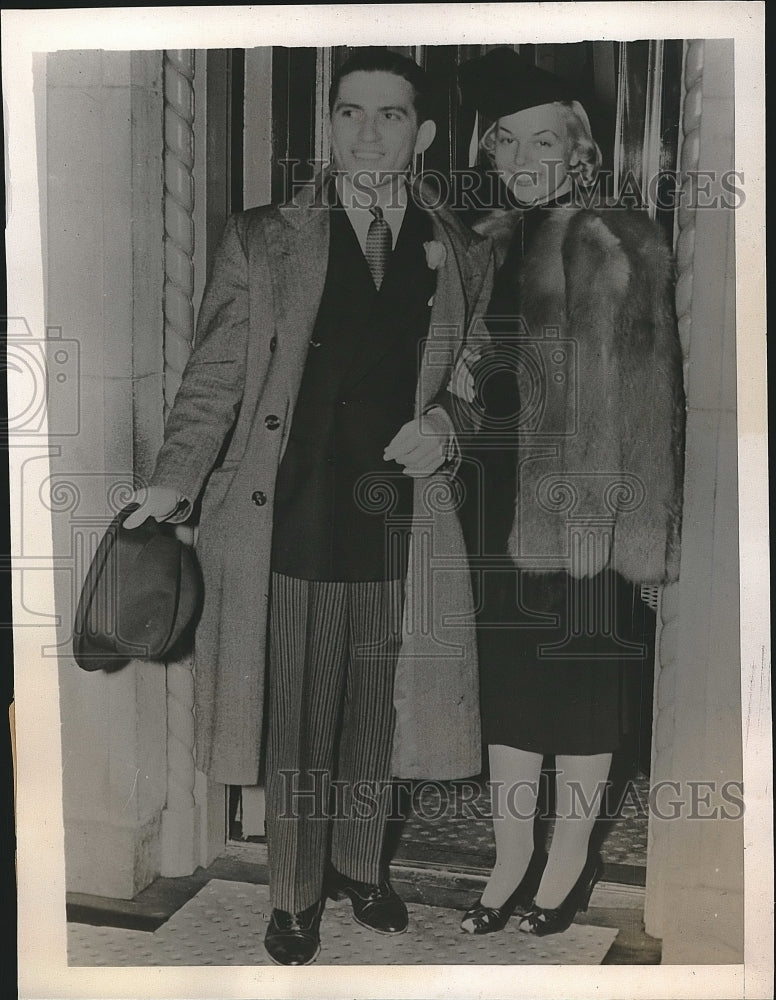 1938 Orchestra Leader Sonny Kandis &amp; Lorrayne Platt In Detroit - Historic Images