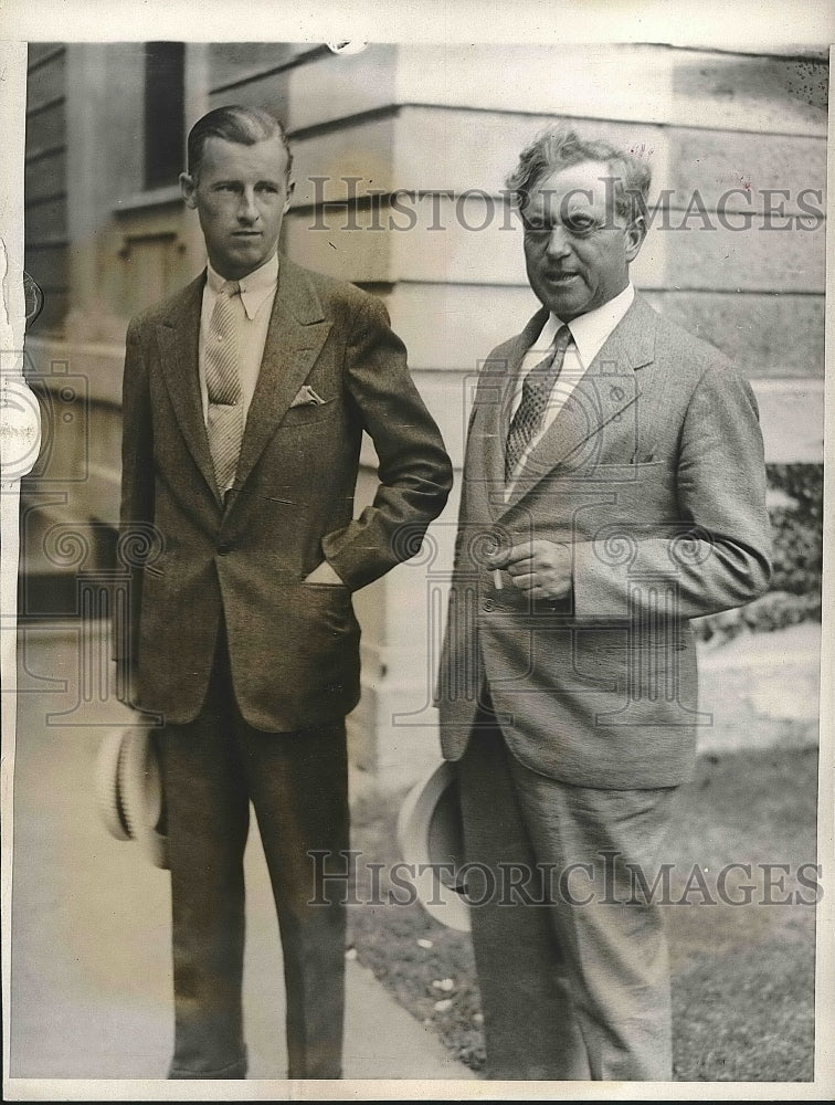 1932 Press Photo Assistant District Attorney Martin Littleton &amp; Elvin Edwards - Historic Images