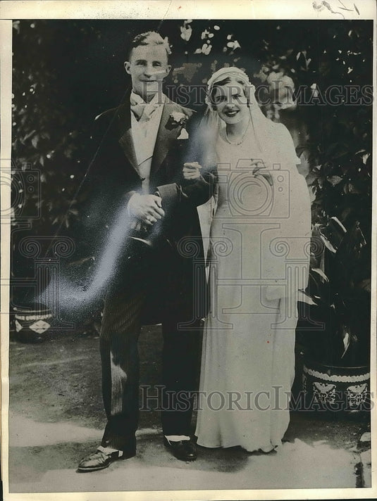1932 Mr. & Mrs. Kenneth Pawley After Being Held For Ransom - Historic Images