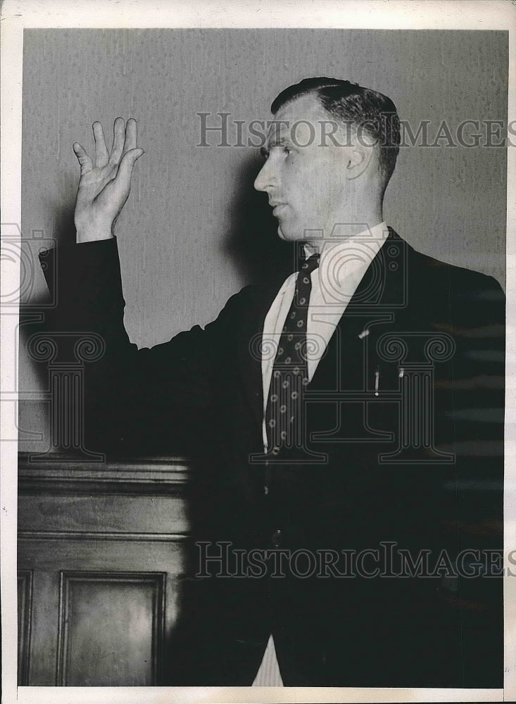 1938 Secretary Of German American Business League William Luedtke - Historic Images