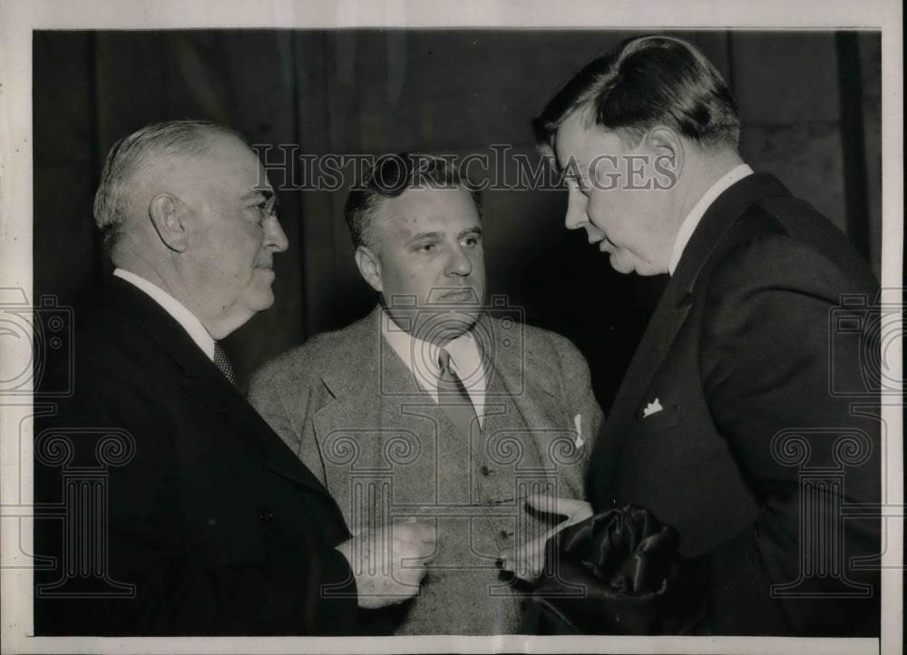 1939 Press Photo Colonel Charles H. March,Willis J. Ballinger &amp; Phillip E. Buck - Historic Images