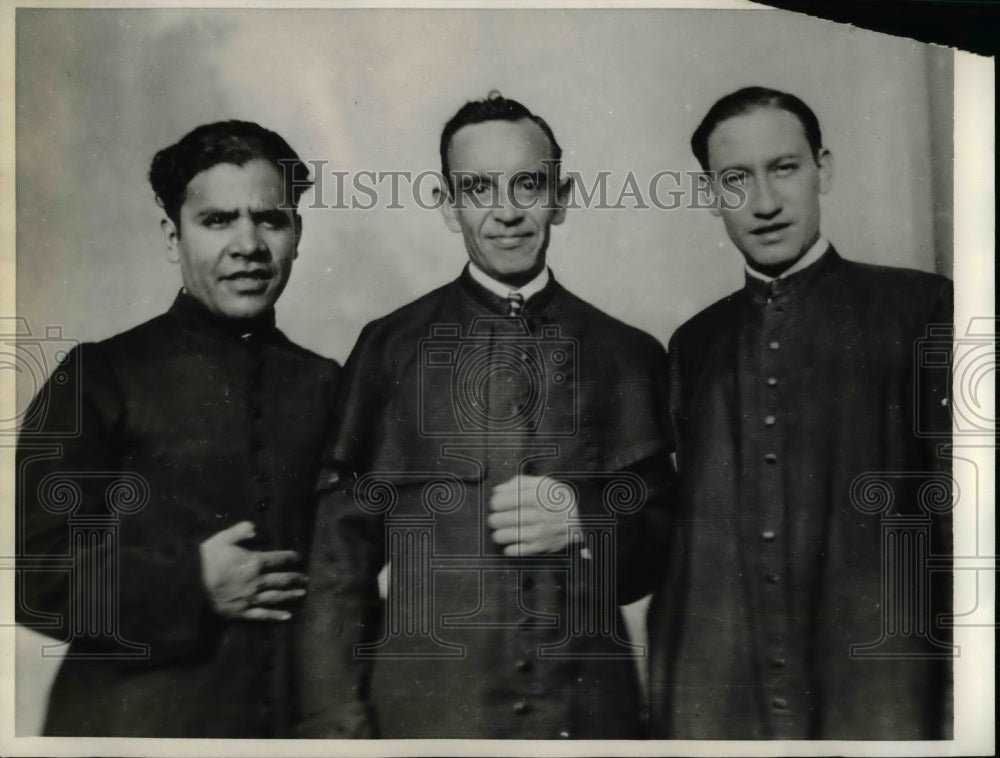 1936 Rev. Jesus Grijalva,Rev.Uranga & Rev Manuel Dooseos - Historic Images