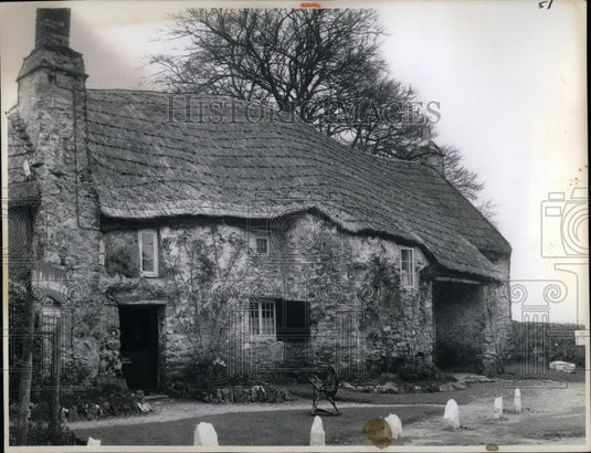 1963 Press Photo Ela Mother Hubbard Cottage Plymouth England - Historic Images