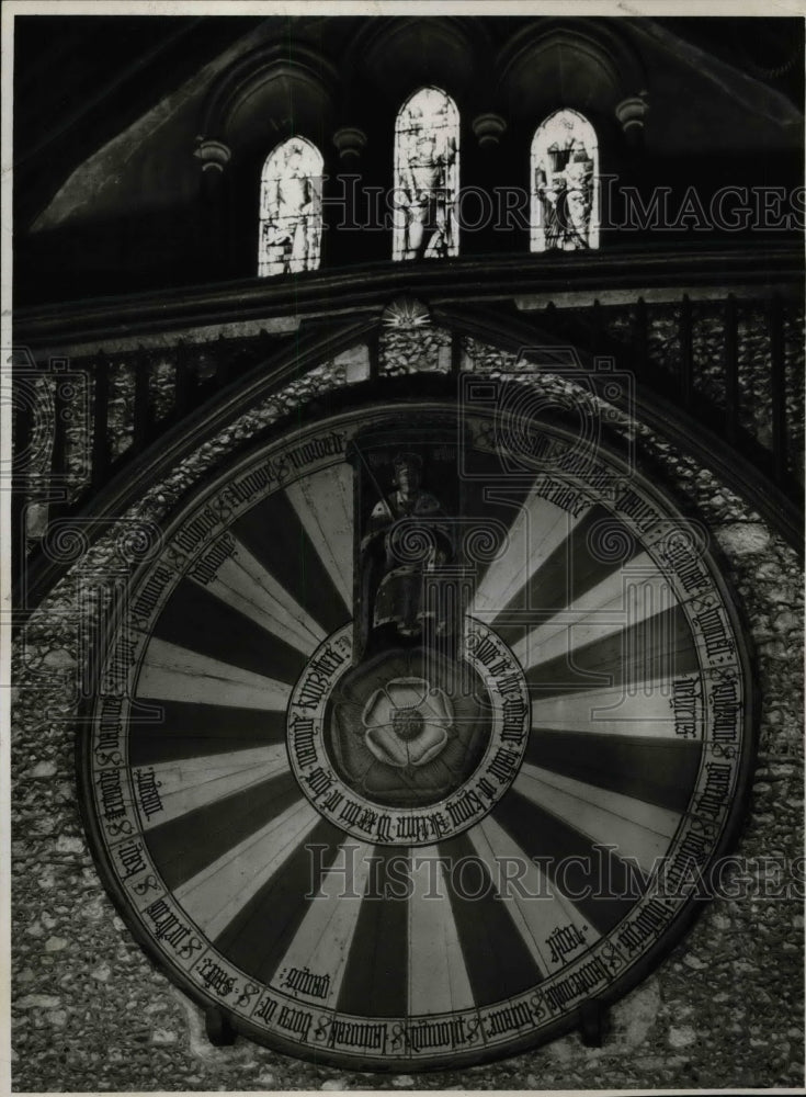 1964 Press Photo King Arthurs Round Table Winchester Castle - nea47503 - Historic Images