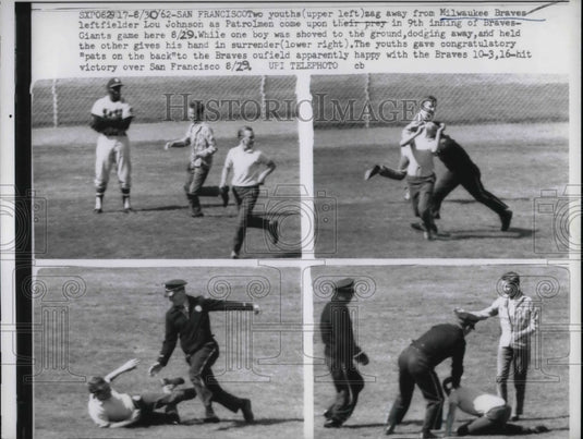 1962 Milwaukee Braves Lou Johnson - Historic Images