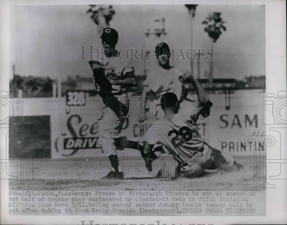 1954 Press Photo George Freese of Pittsburgh Pirates - nea47851 - Historic Images