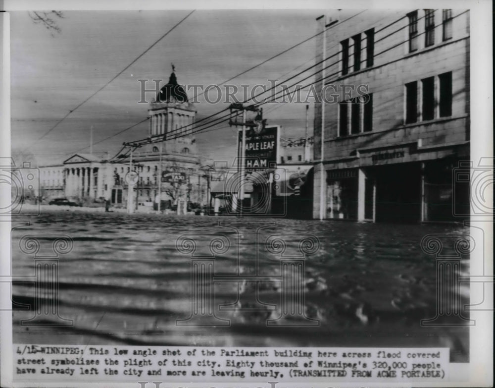 1950 Press Photo Parliament Building After Flood Canada - nea47995-Historic Images