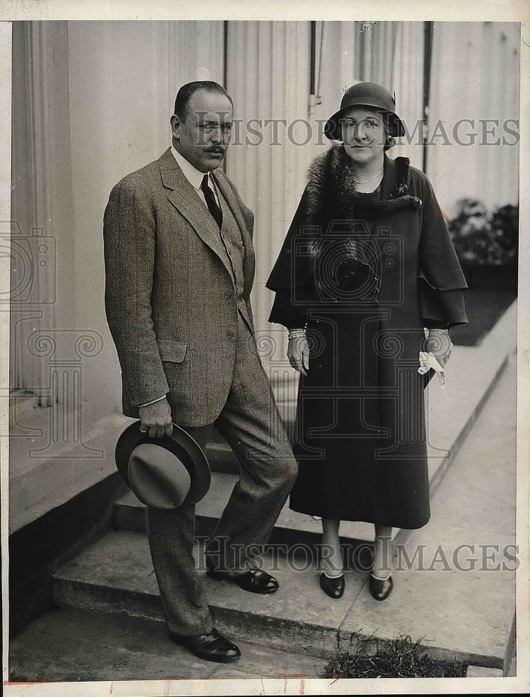 1932 Mrs R. Lee & Congressman Robert Bacon - Historic Images