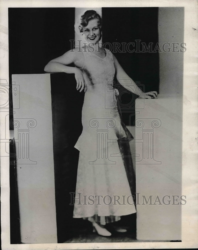 1932 Press Photo Grace Ahlstrom Named Prettiest Girl On Campus - nea48111 - Historic Images