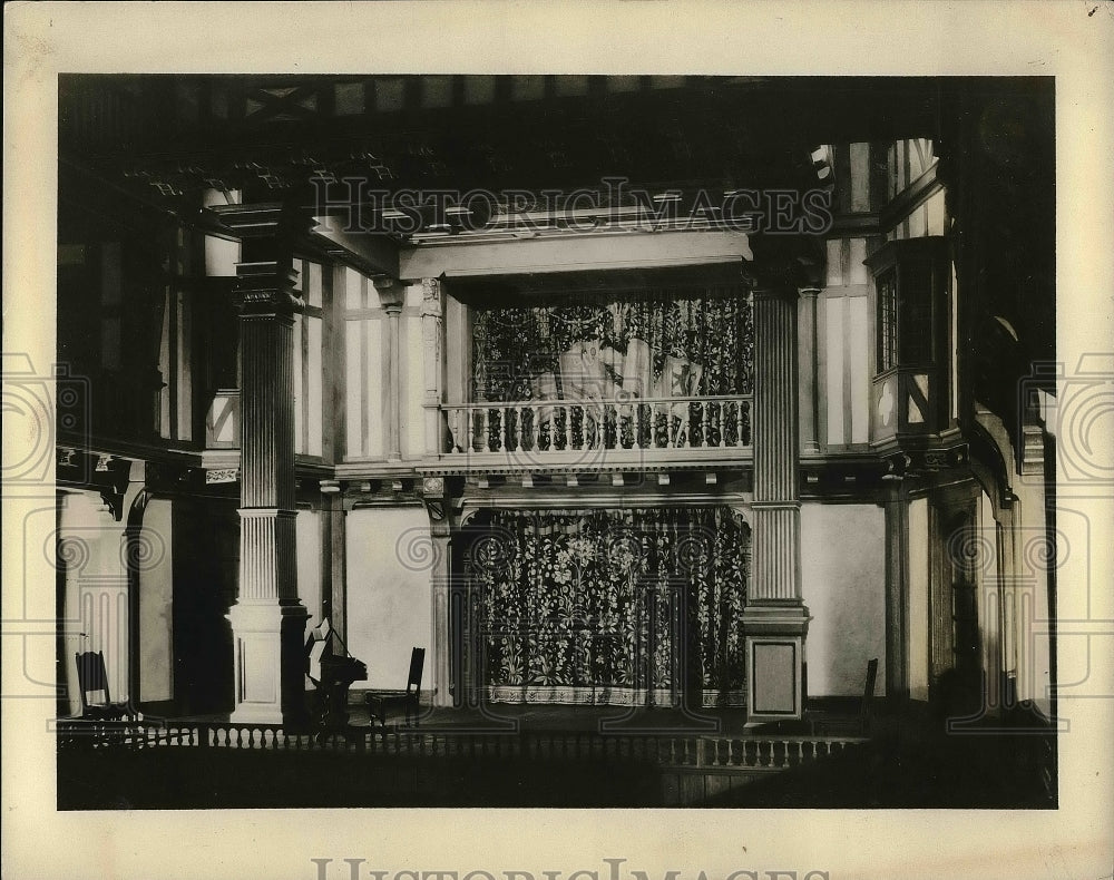 1932 Press Photo Auditorium of Elizabethan theater in Washington D.C. - Historic Images