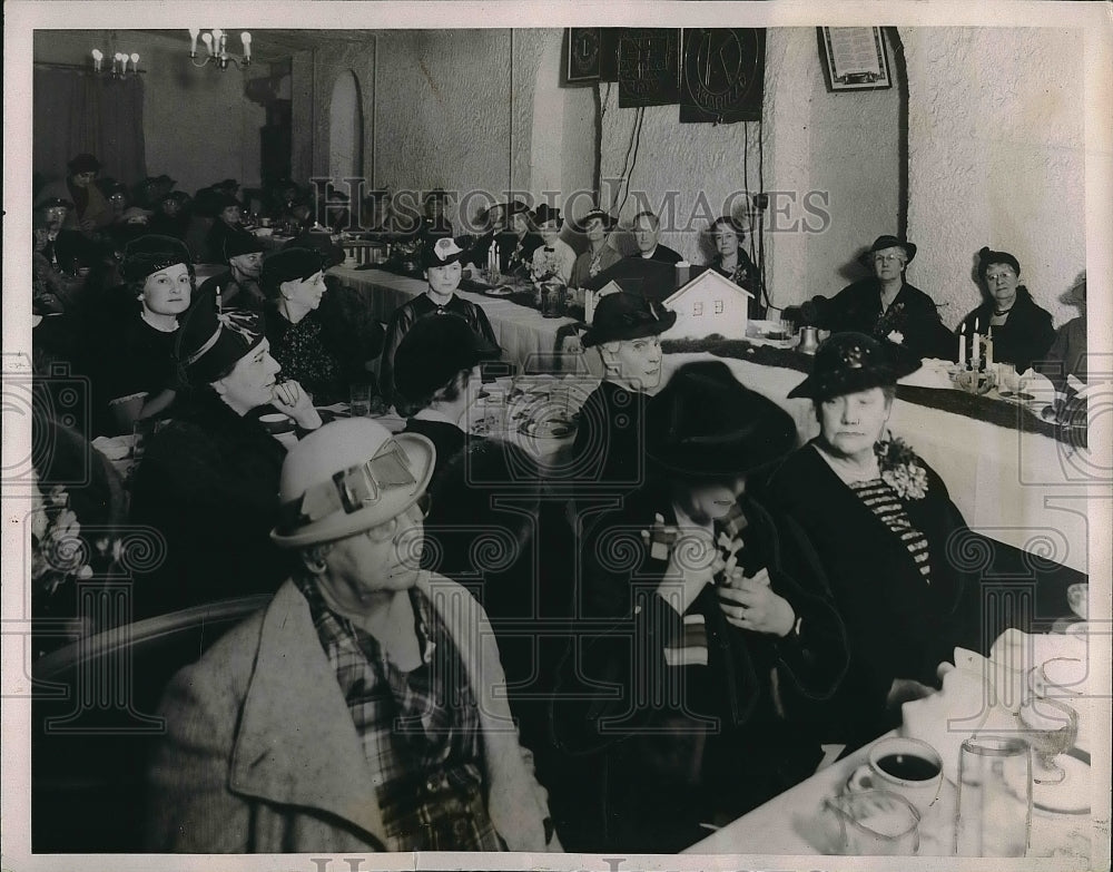 1937 Press Photo Mother in law day banquet in Amarillo, Texas - Historic Images