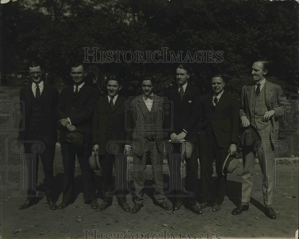 1924 Press Photo President Coolidge International Debators Moran, Cede, Zabel - Historic Images