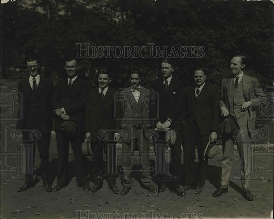 1924 Press Photo President Coolidge International Debators Moran, Cede, Zabel - Historic Images