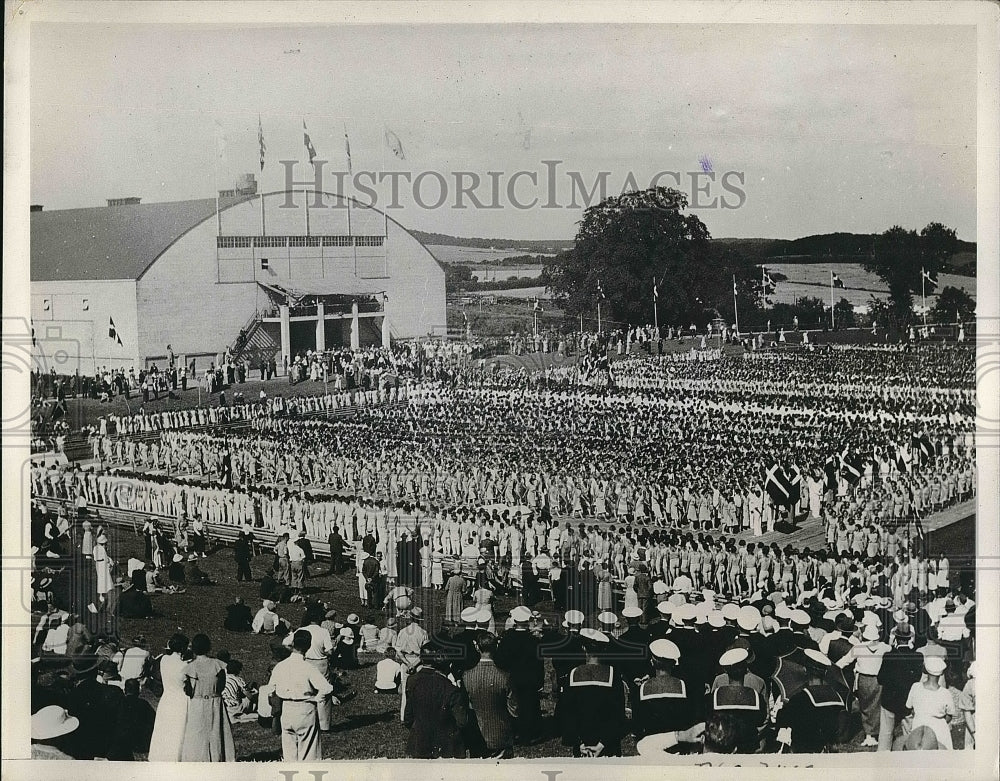 1935 Press Photo Northern Olympiad Ollerus Denamrk - Historic Images