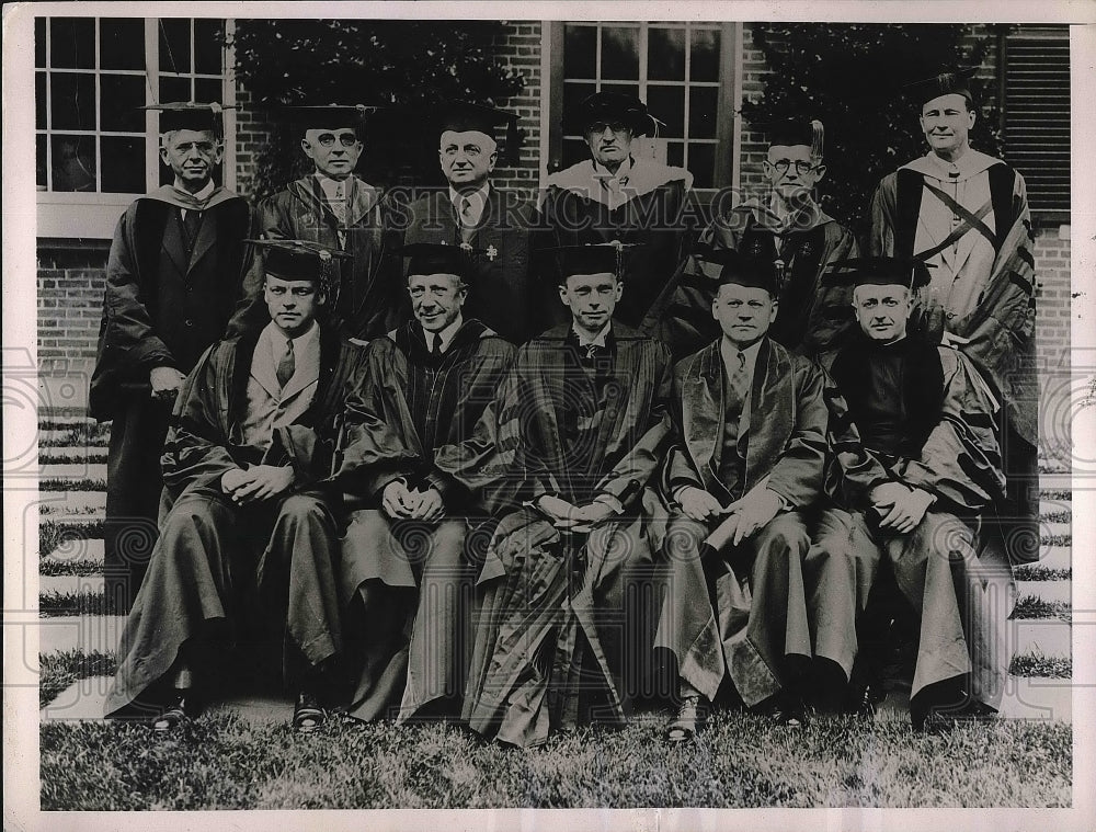 1936 Scholars received Honorary Degrees at Harvard Commencement. - Historic Images