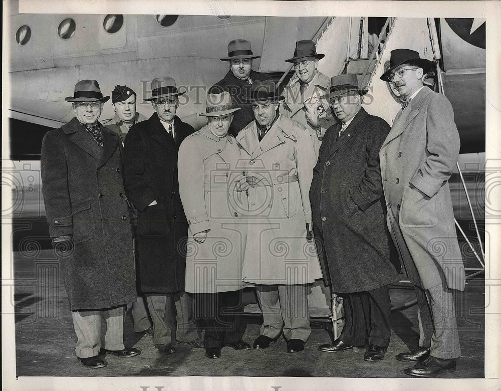 1947 Press Photo War Department Invites Newspaper Editors To Tour - Historic Images