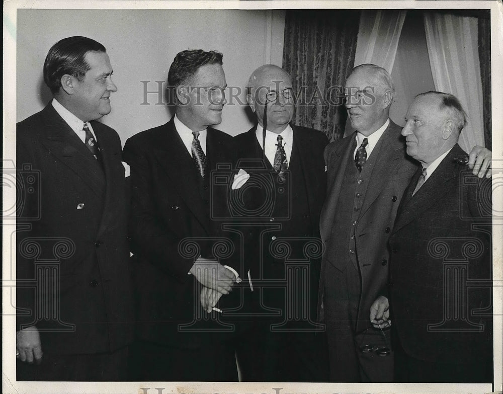 1934 Press Photo Rep. NBational Comm. W Hallanan,J Hamilton,R Williams,Spangler - Historic Images