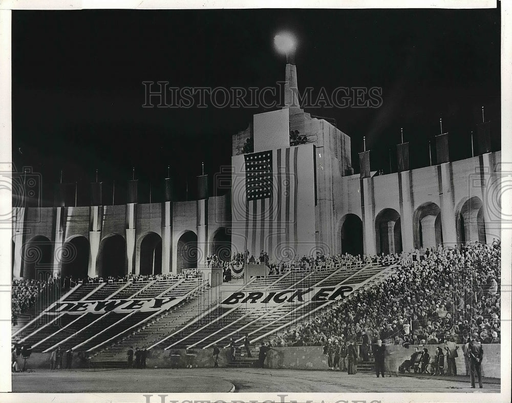 1944 Press Photo L.A., Calif. Coliseum for the Olympics - Historic Images
