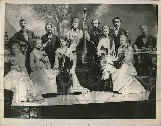 1949 Press Photo Old Time Orchestra Members - Historic Images