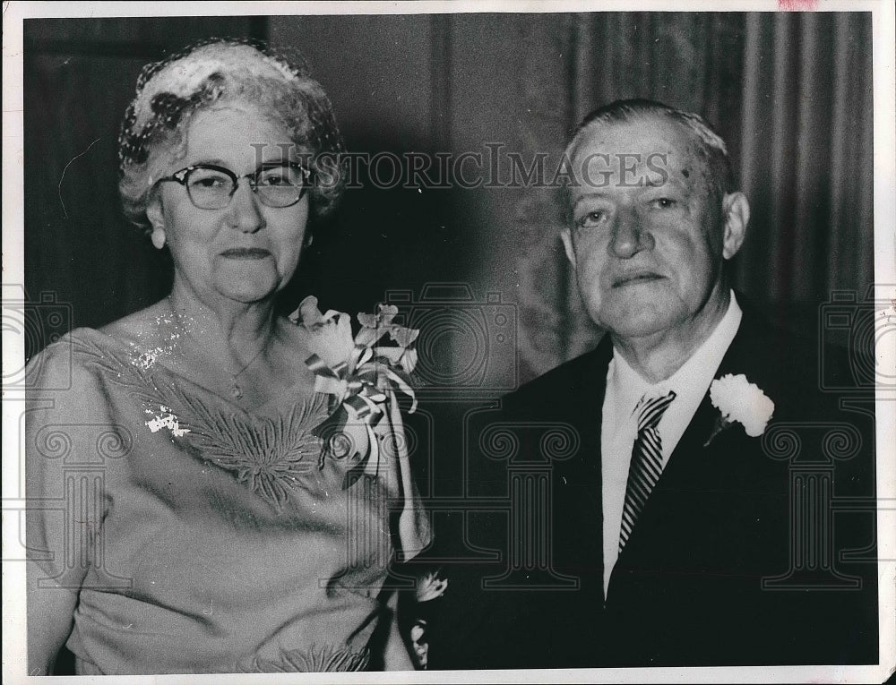 1956 Press Photo The anniversary of Dr. and Mrs. Frank W. Dittrick.-Historic Images