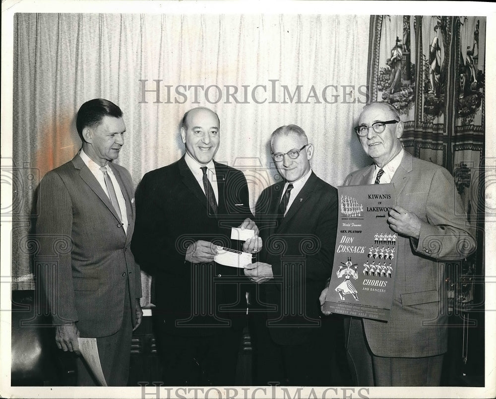 1962 Press Photo Mayor Frank Celeste of Lakewood, Earl Drumm, Edward A. Bittell - Historic Images