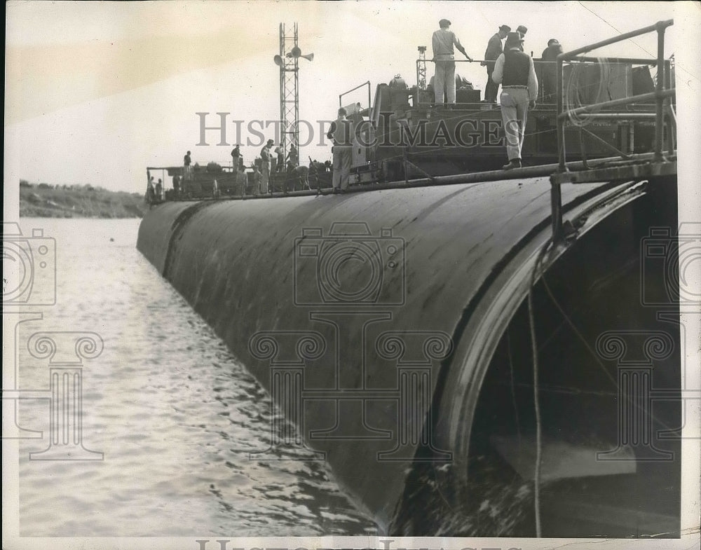 1938 Press Photo US Army engineers on flood control project in Miss. - nea48924 - Historic Images