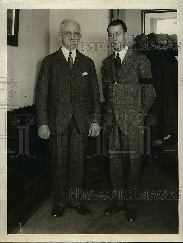 1930 Press Photo Dr. Joseph Ares and John Van Meb - Historic Images