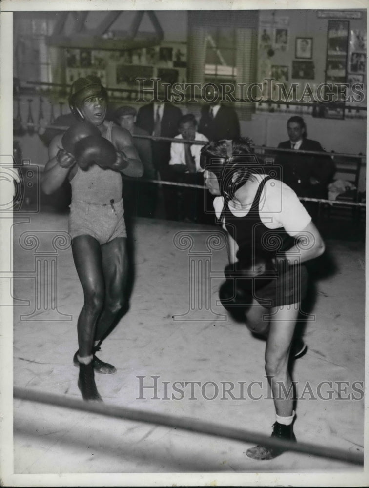 1935 Boxers Lou Ambers &amp; Frankie Williams During Training Camp - Historic Images