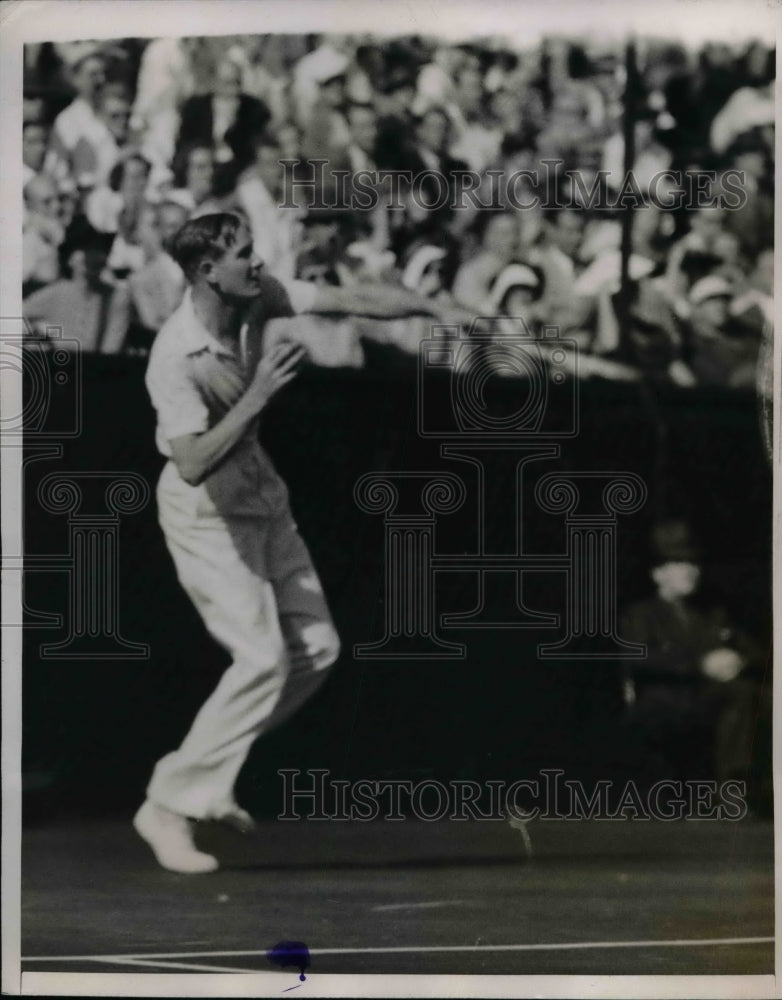 1937 Charles E.Hare at Southwest Tennis Championship in Los Angeles - Historic Images