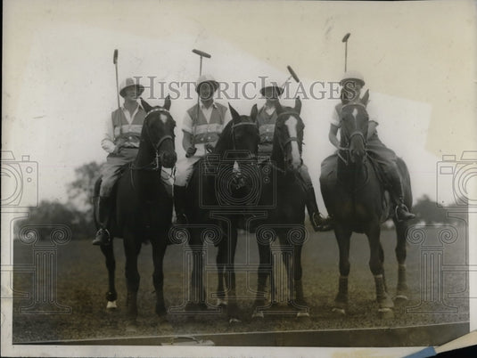 US Womens Polo Team members Mario Leary,Sally Lanior, Jamos Howitt - Historic Images