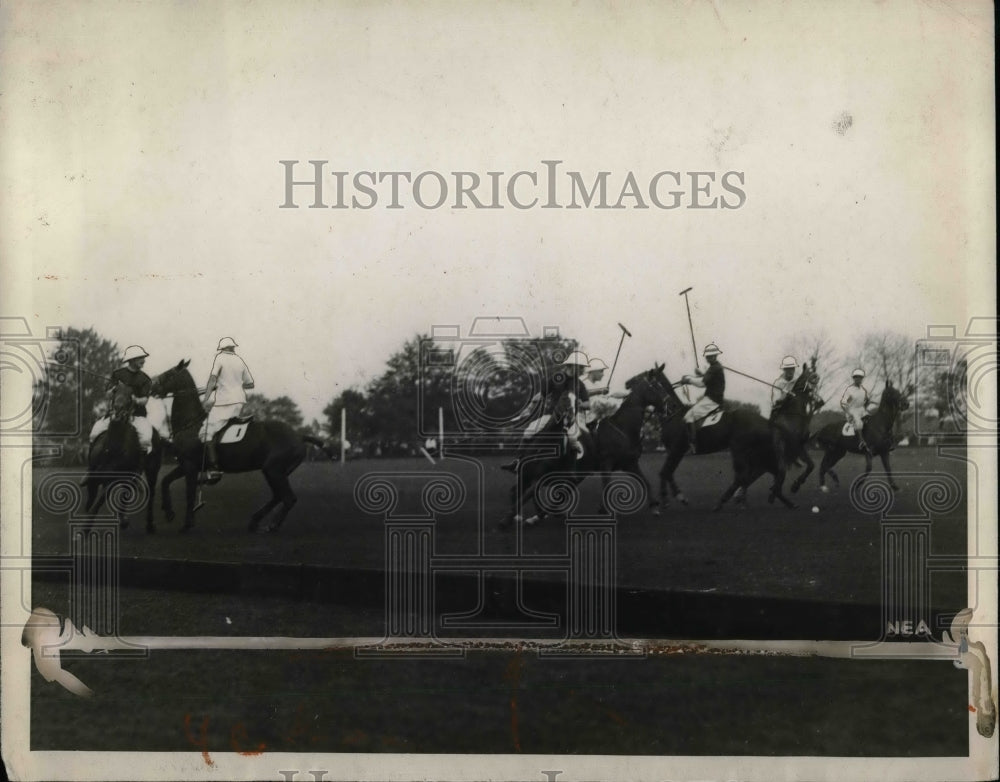 1924 United States Polo Team during a game  - Historic Images