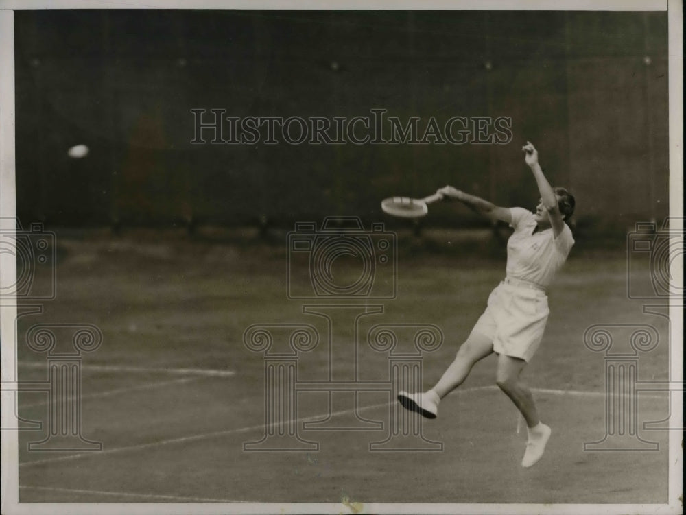 1937 Press Photo Helen Jacobs Tennis Millicent Hirsh national Tennis - nea50086 - Historic Images