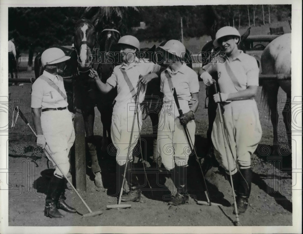 1932 Polo at Riviera CC in Calif.Beal,Scott,Baker,Caldwell - Historic Images