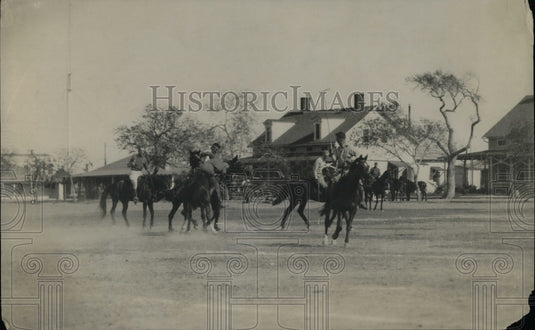 1920 Polo match action in progress  - Historic Images