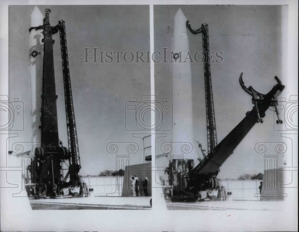 1958 Press Photo Missile Ground Support for Air Force - Historic Images