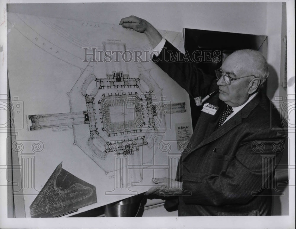 1965 J. Lee Wilkinson &amp; plan for Roosevelt Memorial  - Historic Images
