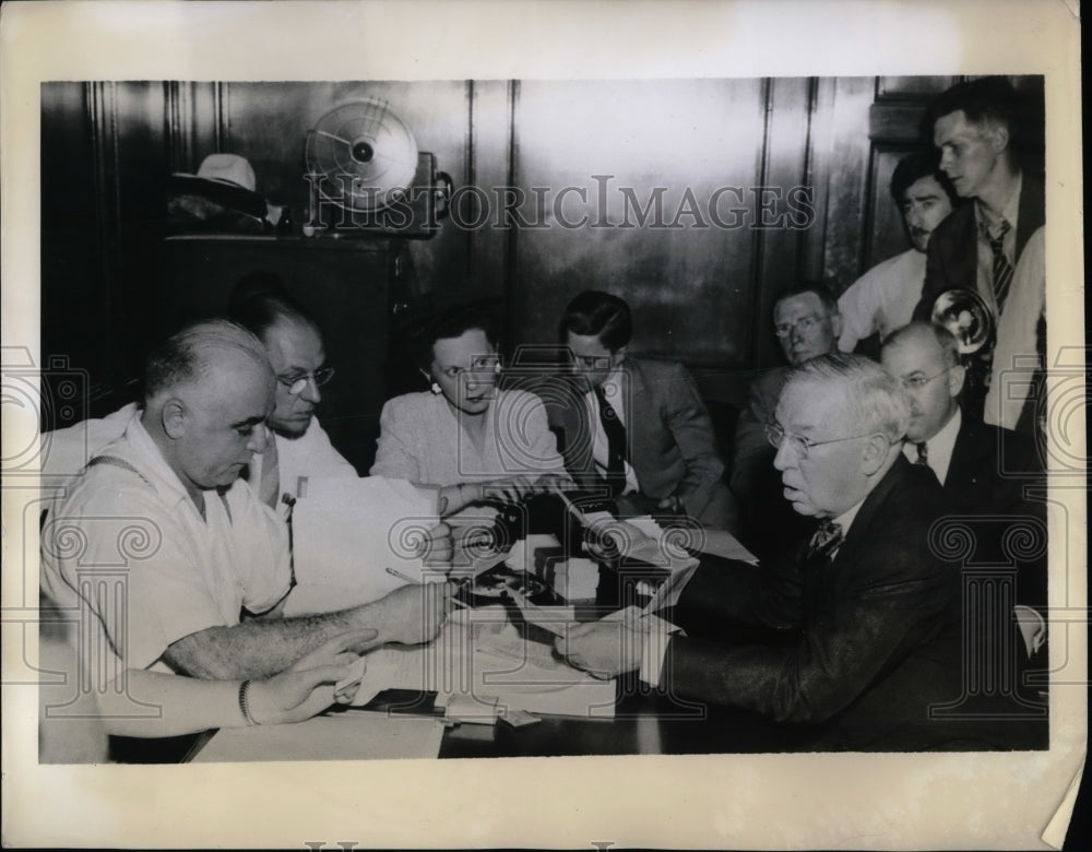 1943 Pittsburgh, Pa mayor C Scully 7 OPA hearing board  - Historic Images