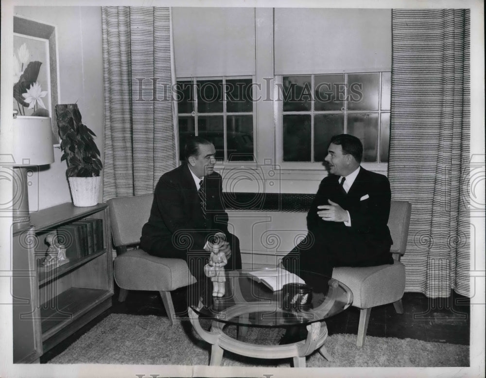 1946 Press Photo NY Gov Thomas Dewey & Mayor William O'Dwyer - nea50293 - Historic Images
