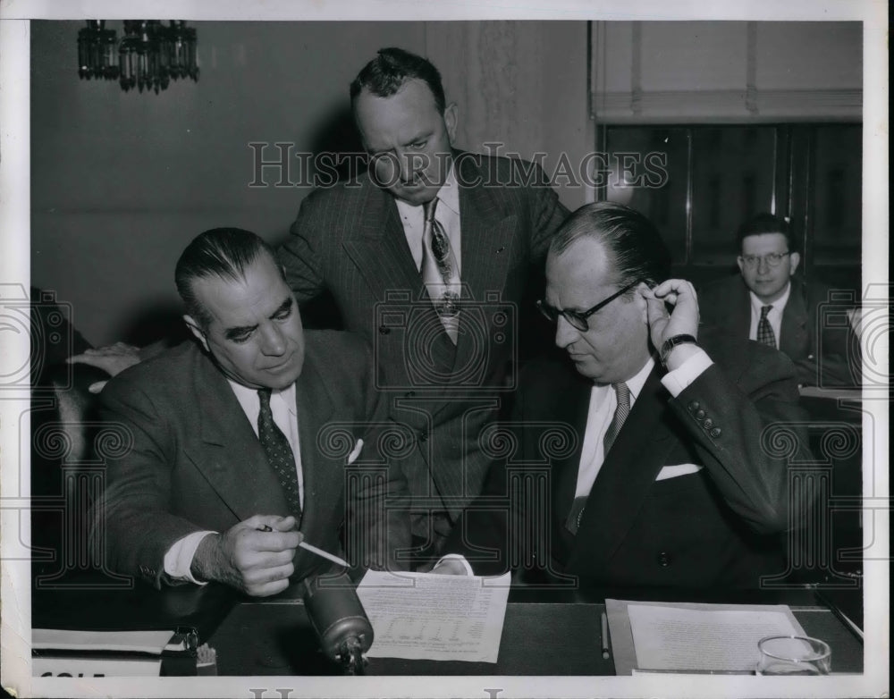 1952 Gordon Dean, Atomic Energy Commission,C Tyler,RE Cole - Historic Images
