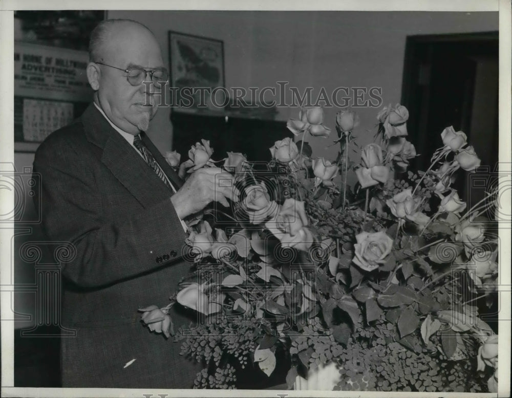 1938 Press Photo Ed Hopkins on 75th birthday in Los Angeles, Calif - nea50455 - Historic Images