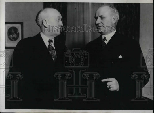 1933 Iowa Governor Clyde Herring & N.C. Gov. Oliver Gardner - Historic Images