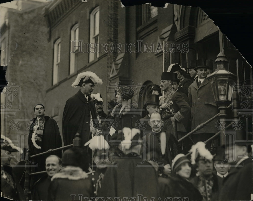 1925 Press Photo Diplomats at Memorial service of German Pres. Freedrich Ebert. - Historic Images