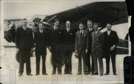 1931 Press Photo Miami-NY Pass. Mail, Capt Westing,Caldwell,Freeland,Cushing - Historic Images