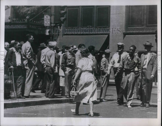 1954 Rioters in Pittsburgh Pennsylvania  - Historic Images