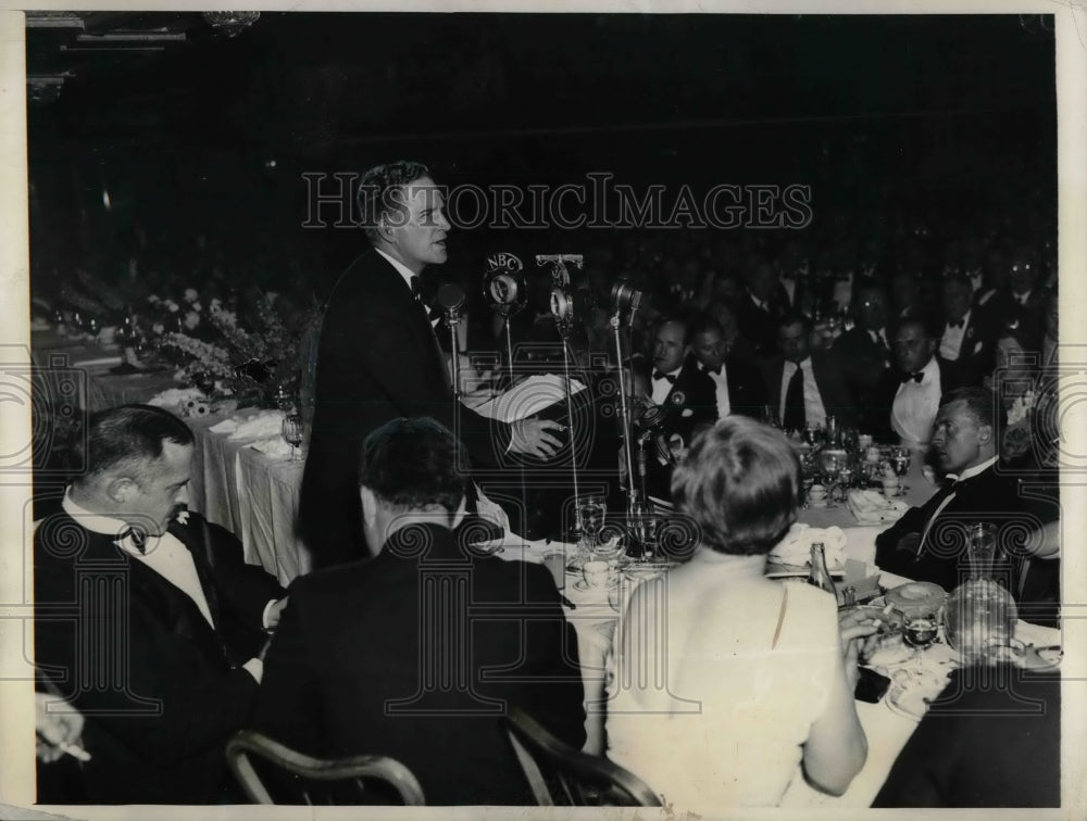 1936 Press Photo RNC Chairman John Hamilton Opens Landon-Knox Drive - nea50580 - Historic Images