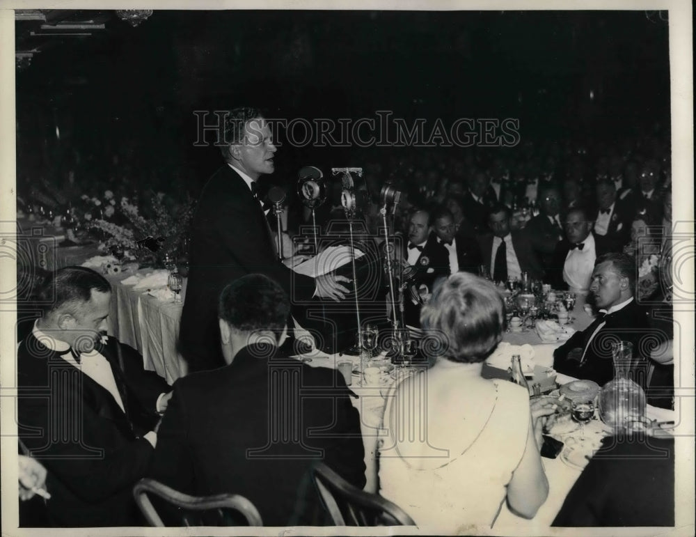 1936 Press Photo RNC Chairman John Hamilton Speaks At Hotel Astor - nea50583 - Historic Images