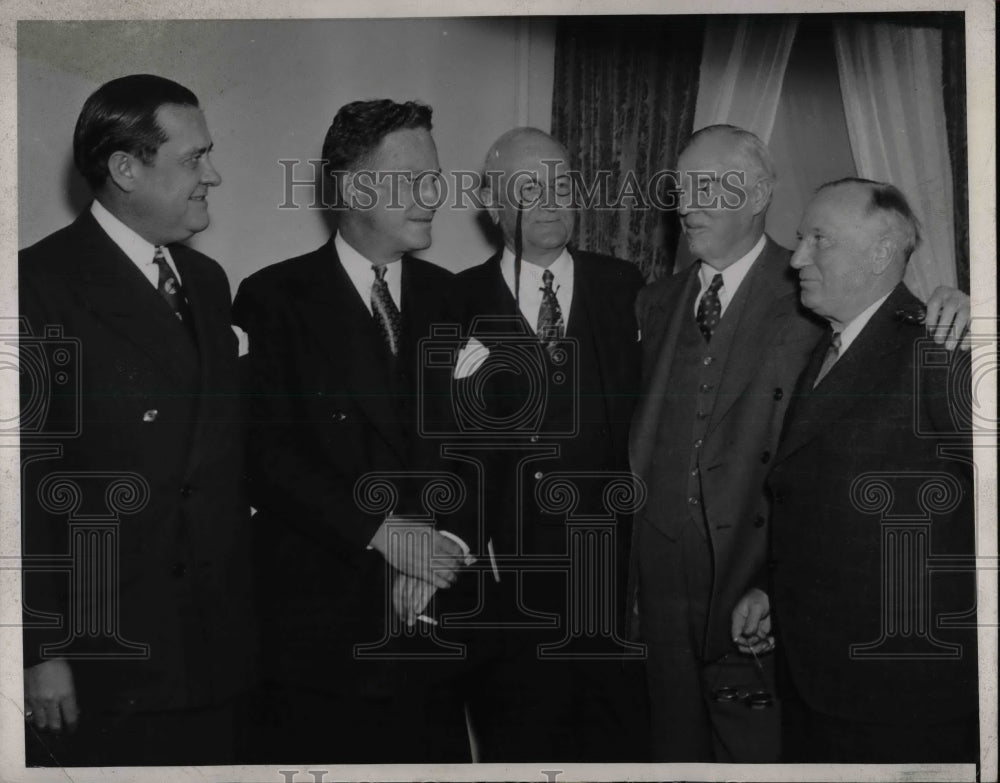 1937 RNC Officials In Chicago For Meeting Hallahan Hamilton - Historic Images