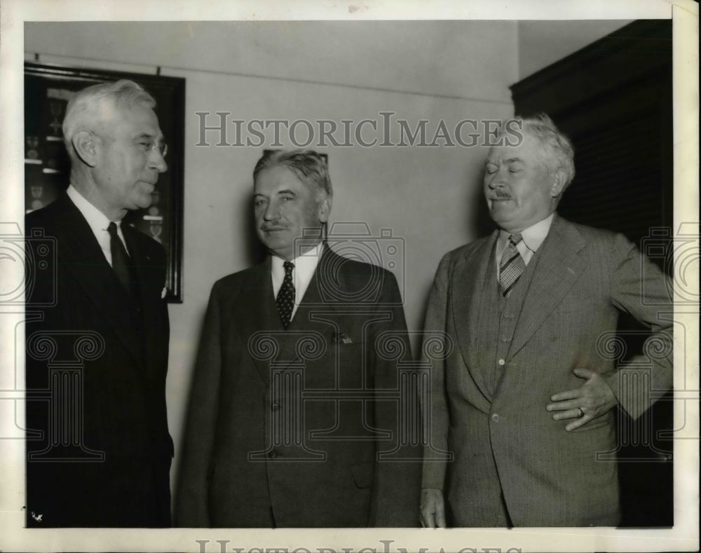 1938 Maj Gen Danford Jr, G.A. Lynch and A.H. Sunderland  - Historic Images