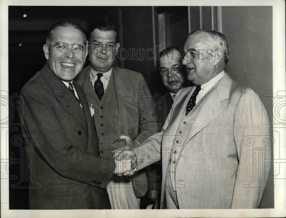 1938 Press Photo Sen. Joseph Guffey and PA. State Chairman David Lawrence-Historic Images