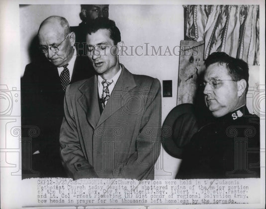 1952 Revs. Coy Whitten and Albert Gibbs and Lt. Col Ernest Pickering - Historic Images